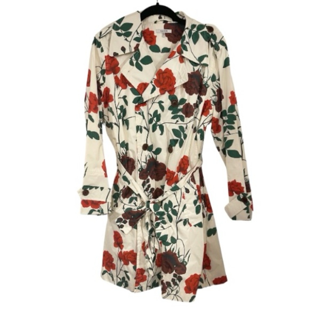 Ganni Rose Print Raincoat Trench coat 🌹